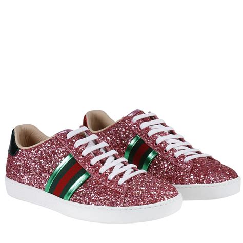 pink gucci sneakers women's|gucci glitter sneakers cheap.